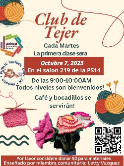 information for the knitting club in Spanish